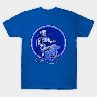 Synth Musician Robot playing Synthesizer T-Shirt